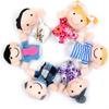 Lot de 6 Marionnettes à Doigts Douces en Peluche Marionnettes en Tissu Velours Jouets Jouets d'Éveil Jouets pour l'Heure du Conte