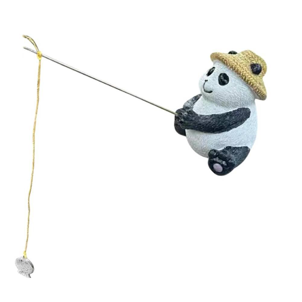 New Poolside Statue Turtle Fisher Animal Fishing Sculpture Resin Fishing Sculpture for Fish Pond Poolside Outdoor Garden Decor