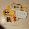 Cute 1/6 1/12 Scale Doll Picnic Box Cartoon Pattern Multicolor Doll Accessories Plastic Dollhouse Lunch Box Dollhouse