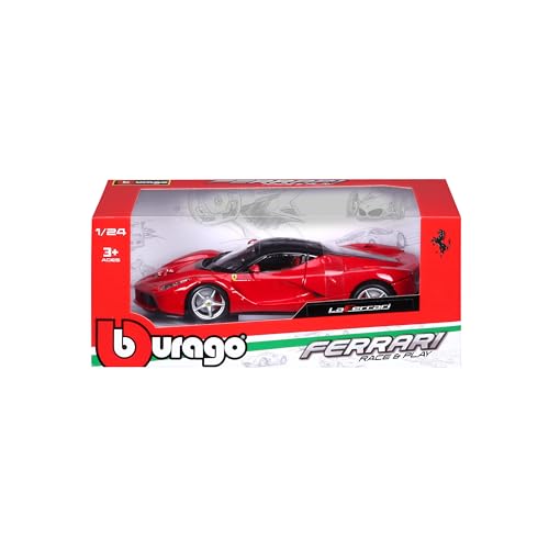 Bburago 1/24 Scale Ferrari LaFerrari Red / Diecast Model Car, Finished Product, 18-26001