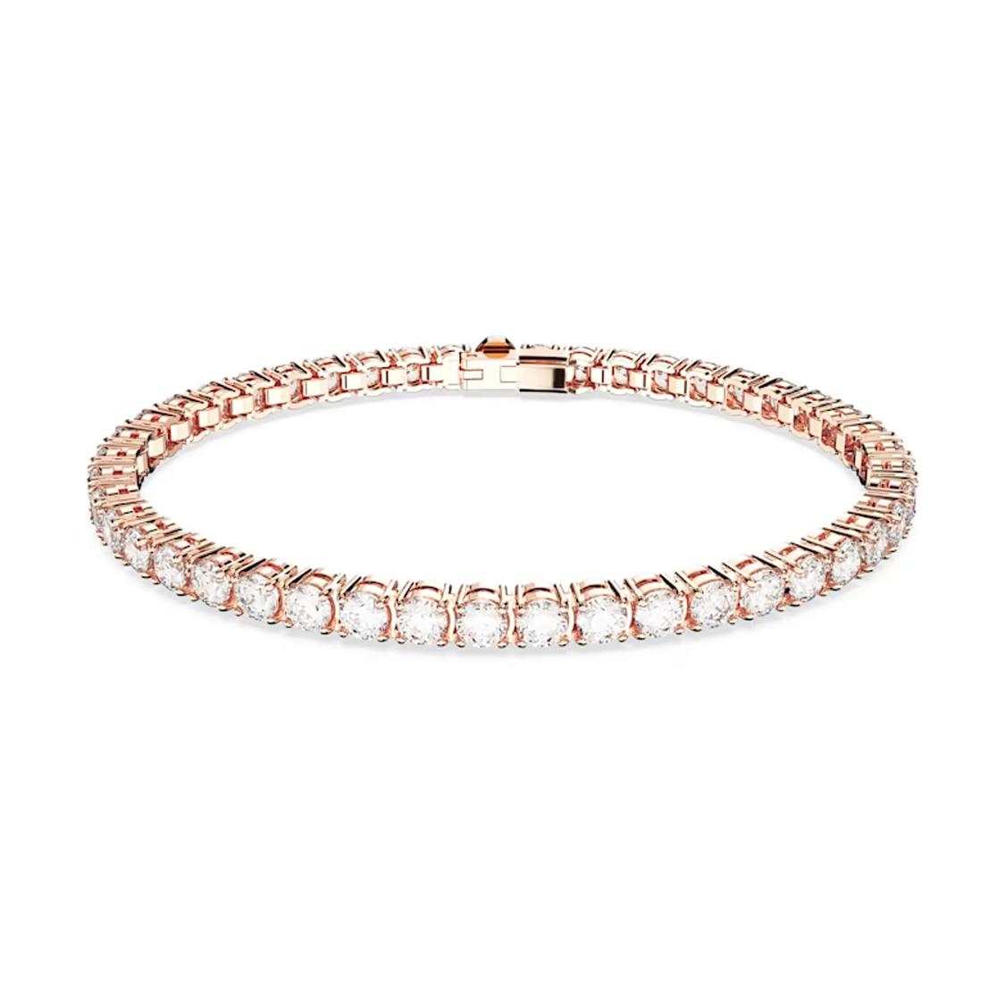 Swarovski Matrix tennis bracelet M розового золота