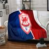 Football Club Cardiff Flannel Blanket, Soft Polyester, Modern Design, All-Season for Camping, Travel, Gifts for holidays or birthdays