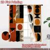 2D FLAT PRINTING 2pcs Curta (easter Decor) Geometric Shapes and Colors Chic Contemporary Curta Versatile Durable Polyester