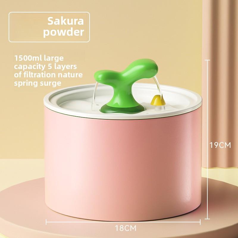 New Cat Funny Big-eyed Cute Ceramic Electric Water Dispenser Dog Drinking Bowl Circulation Automatic Pet Water Dispenser