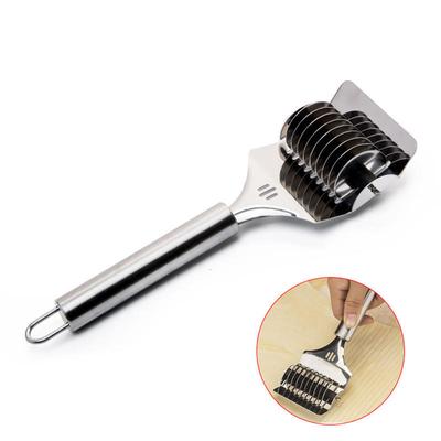 Stainless Steel Spaghett Noodle Maker Lattice Roller  Dough Cutter Tool