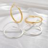 European and American Exaggerated Circle Earrings, High-end Sense, Personalized Brushed Light Luxury Earrings, Large Circle Temperament