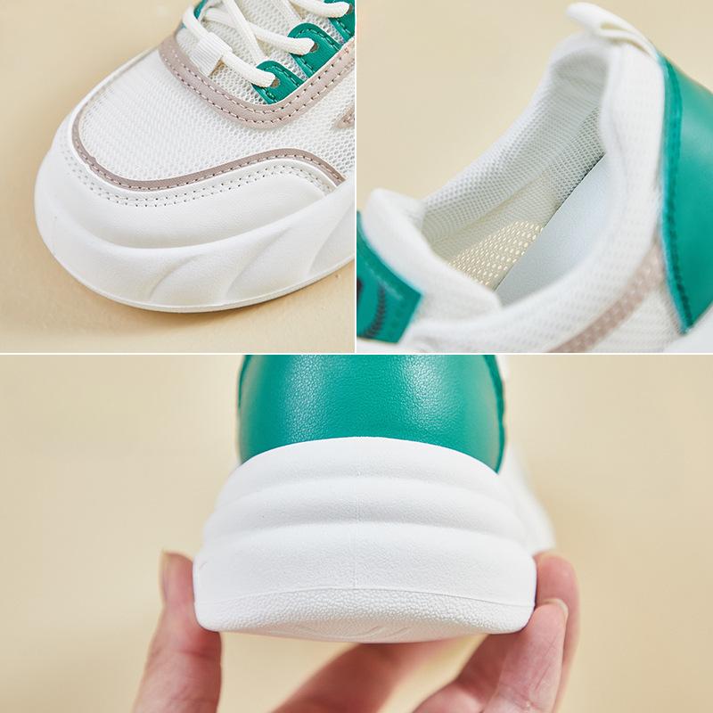 Summer New White Shoes Women's Ins Lightweight Sneaker Mesh Breathable All-Match Casual Sneakers Women