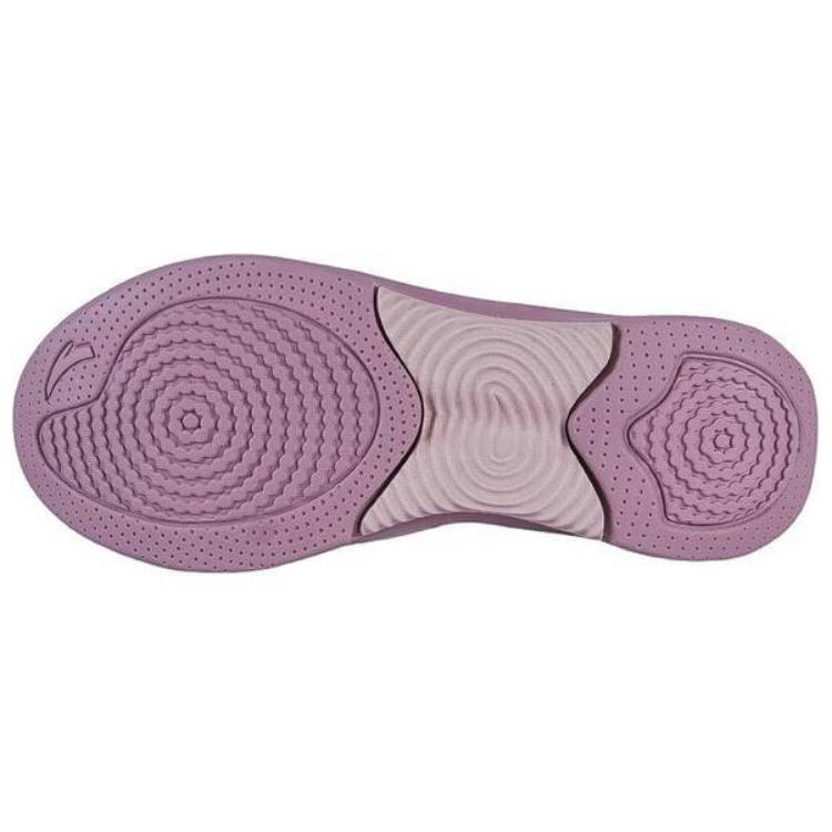 Anta Shining 5 Comfortable Sports Non-Slip Wear-Resistant Low-Top Training Shoes Women Training Shoes Gray Purple 122347718-4