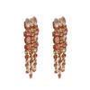 Silver Needle Light Luxury Diamond Fringed Earrings Niche Fashion Design Earrings Internet Celebrities with the Same High-end Jewelry