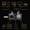 AIYIMA Audio T9 Pro Stereo Vacuum Tube Amplifier Bluetooth 5.1 QCC3040 Aptx USB DAC COAX OPT HiFi Home Digital Amp VU Meter 100w