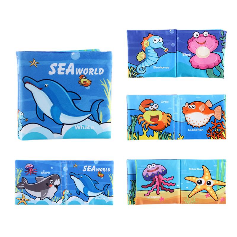 Soft Baby Cloth Book 0-3 Years Old Tear-proof Early Educational Toy With Sound Paper For Infant Toddler