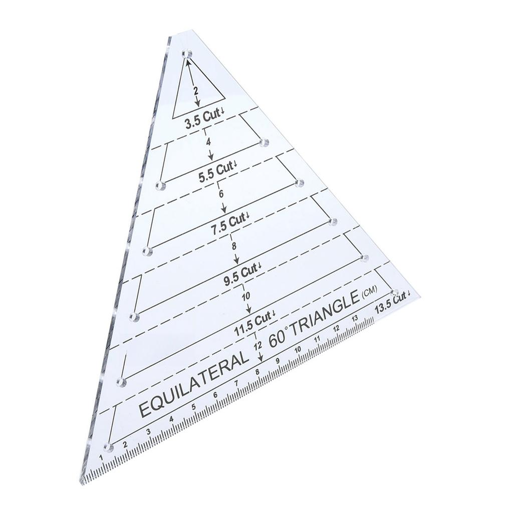 Acrylic Triangle High Transparency Original Scale Tailor maker Ruler for Quilting