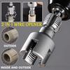 Electric Drill Compatible Water Pipe Threading Tool  Multifunctional Screw Extractor Kit 4/6 Points Threader Thread Repair Extractor Remover Broken