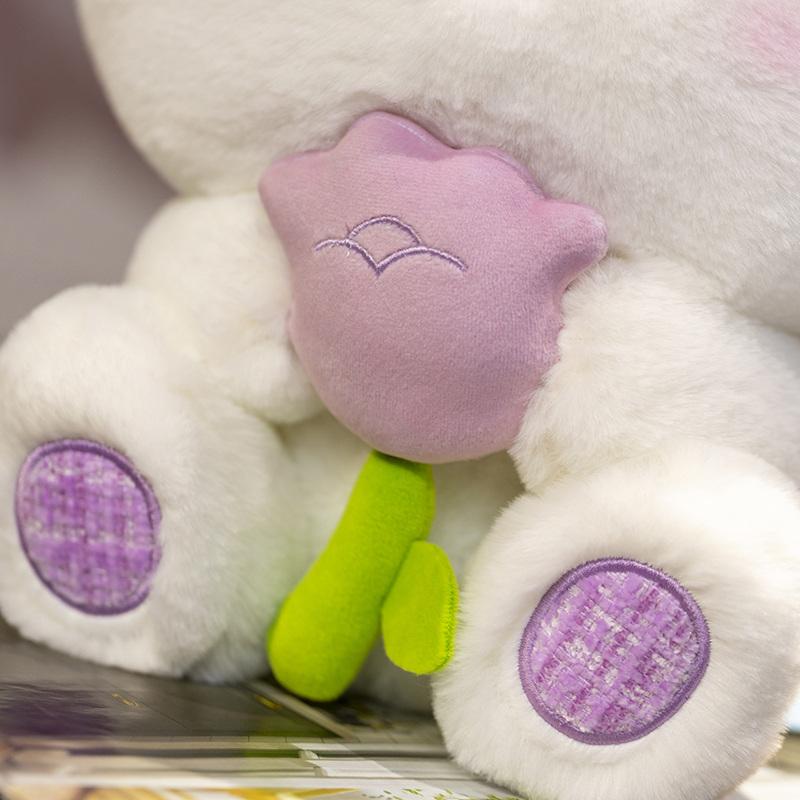 Adorable Hug Tulip Flowers Bunny Plushie Stuffed Cartoon Rabbits with Carrot Bread Strawberry Baby Appease Cuddly Doll Plush Toy St Practical Use