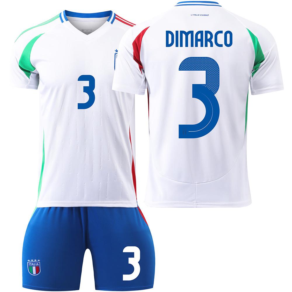 2425 European Cup Italy Football Jersey No. 14 No. 18 No. 3 Adult Youth Kids Cross-Border Export