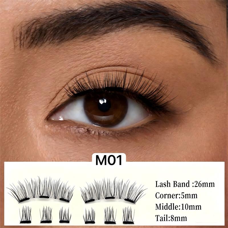 Private Label 3D Lash Factory Nature Look New Thin Invisible Quantum Eyelash Vegan Magnetic Lashes Kit No Liner