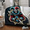 1pc Jester Knight Blanket, Lightweight Flannel Throw Blanket for Sofa, Bed, Travel, Camping, Living Room, Office, Couch, Chair, and Bed