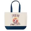 Tote Bag - PLANETEE - Blue Bottom Shopping Bag I Can't Pilates - Blue - Cotton - 40 X 45 Cm