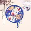 Floral Round Hand Fan Mini Pocket Cooling Fan New Handheld Folding Fan  Outdoor Beach