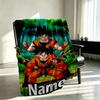 Custom Name Personalized Anime Print Blanket, Home Decor, Bedroom, Sofa, Camping, Couch, Gifts for Birthday Christmas