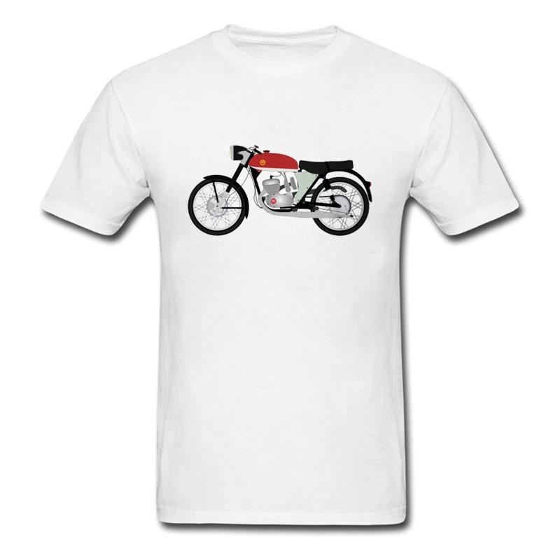 A Personalized Motorcycle Print T-shirt Suitable for Both Men and Women A Brand-new Cotton Shirt with A Refreshing Design