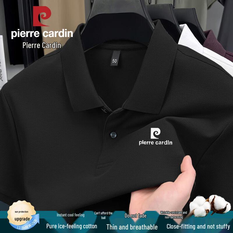 Pierre Cardin Men s Pure Pique Cotton Short Sleeve Polo Shirt 2XL