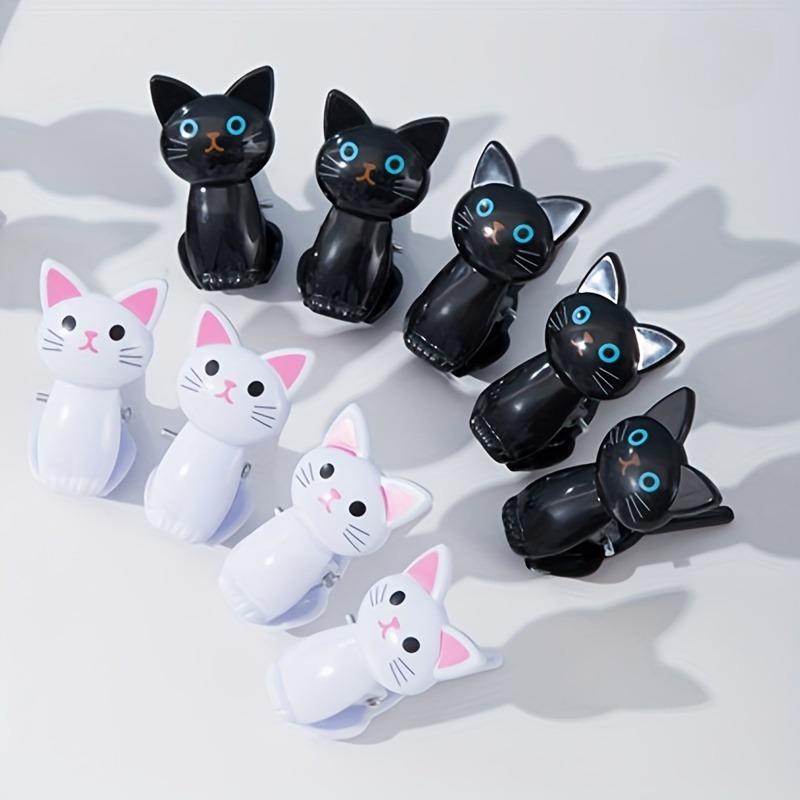 2 cat-shaped food preservation bag clips - sealed kitchen storage clips