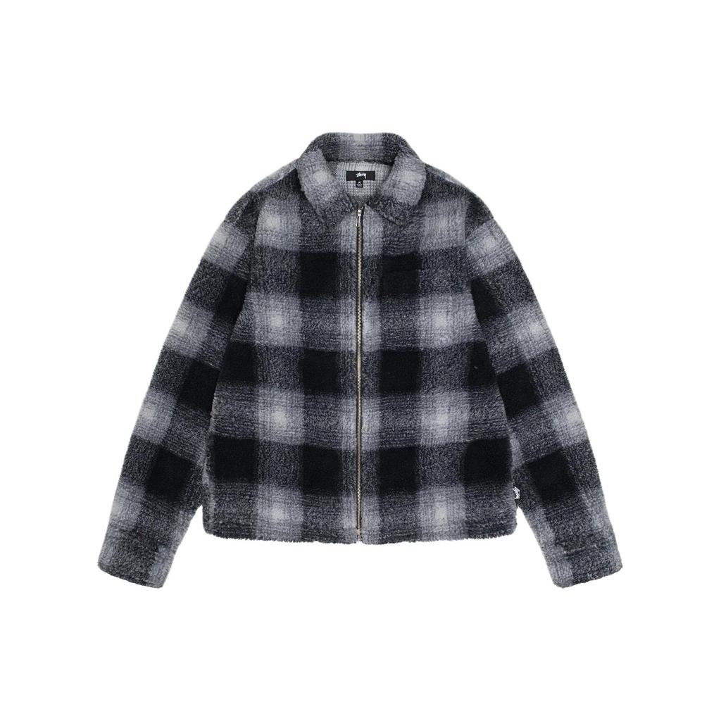 Stussy Shadow Plaid Sherpa Zip 1110224-