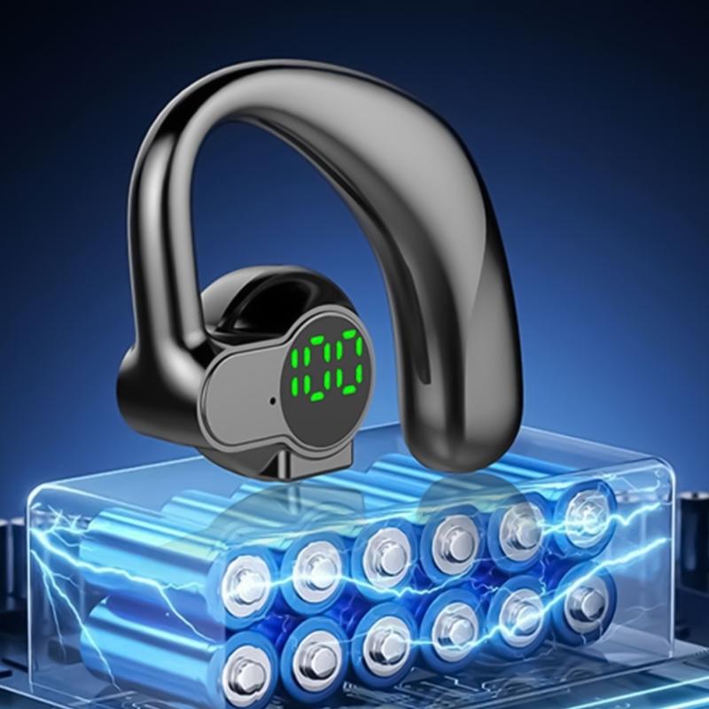 True Wireless Bluetooth-compatible Headphones with High Fidelitys Sound and Ergonomic Ear Hook for Stability During Exercise