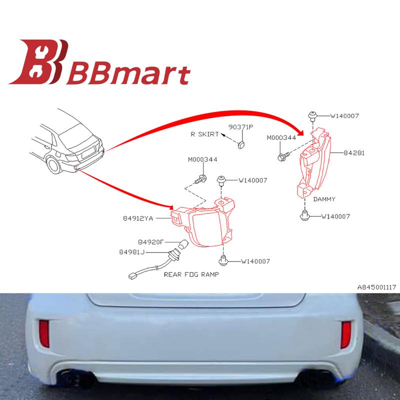 84913AG192 84551AG080 BBmart Автозапчасти Задние противотуманные фары Задний фонарь бампера Для автомобиля IMPREZA аксессуары para auto Right Rear
