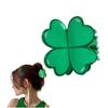 Shamrock Hair Clip For StPatricks Day Slip Resistant Acrylic Hair Claw Clip For Women Girl And Kids Festival Event