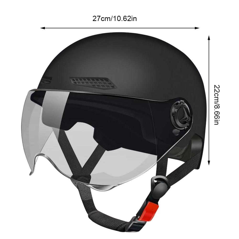 Electric Bike Safety Helmet Bicycle Helmet 3C Certified Adult Children Cartoon Motorcycle Half Helmet with Goggle Scooter Helmet