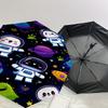 1PC space explorer space creature Umbrella-8-Rib Reinforced Portable Folding Travel Suitable for All Seasons Outdoor Daily Use-J398