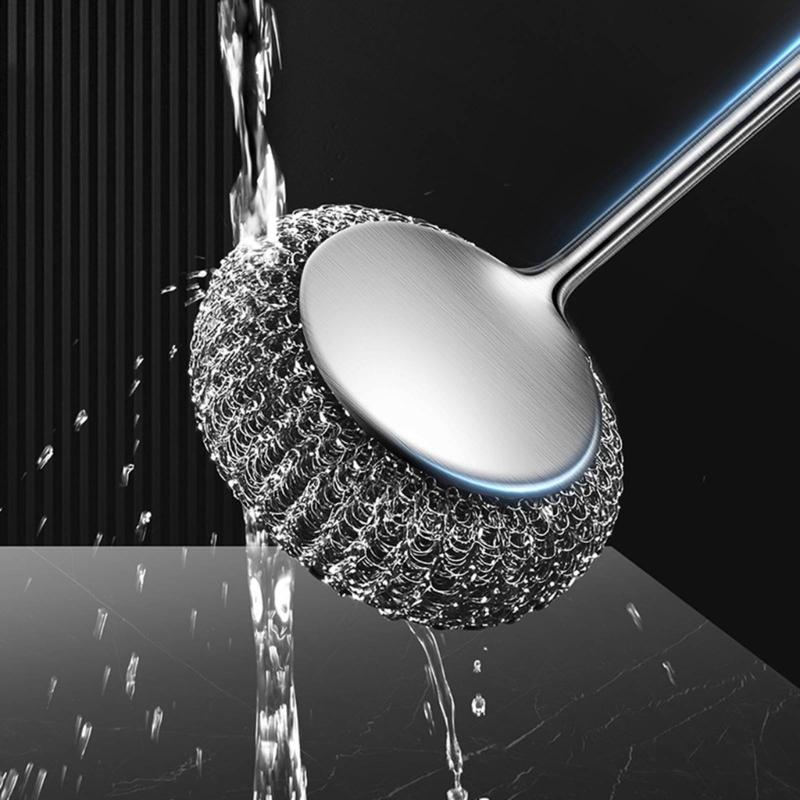 Professional Stainless Steel Scrub Cleaning Brush with Comfortable Handle