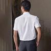 Langdeng Men's Easy Care Breathable Business Short Sleeve Cotton Shirt