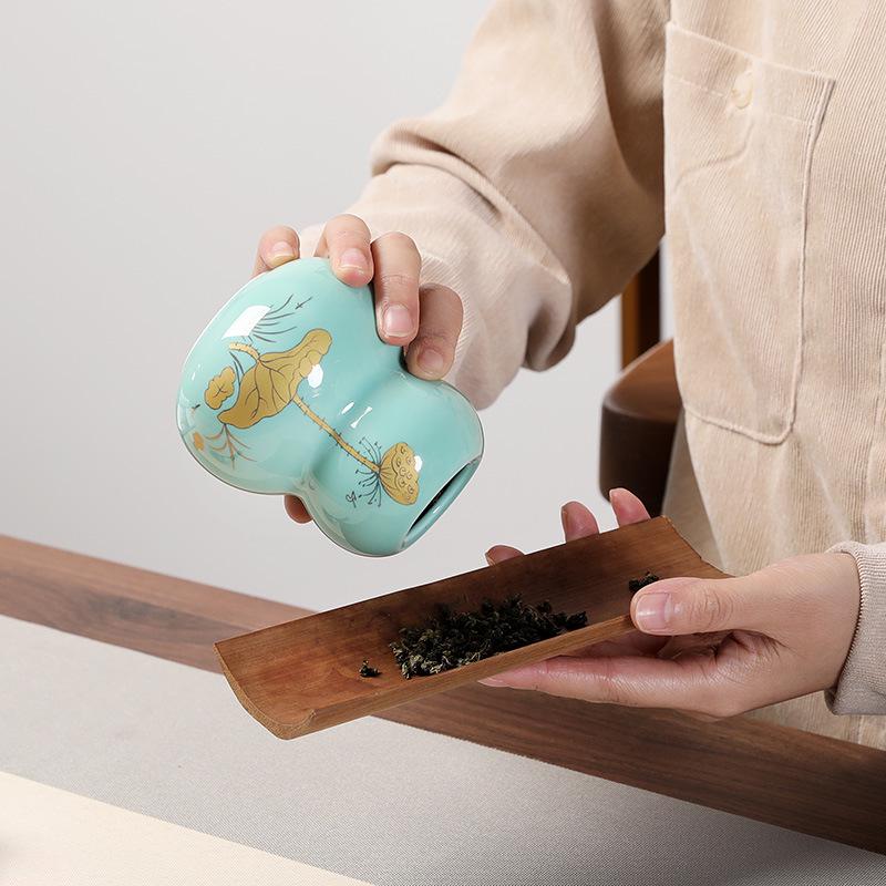 Glücksbringende Keramik-Kürbis-Ornament für die Heimdekoration