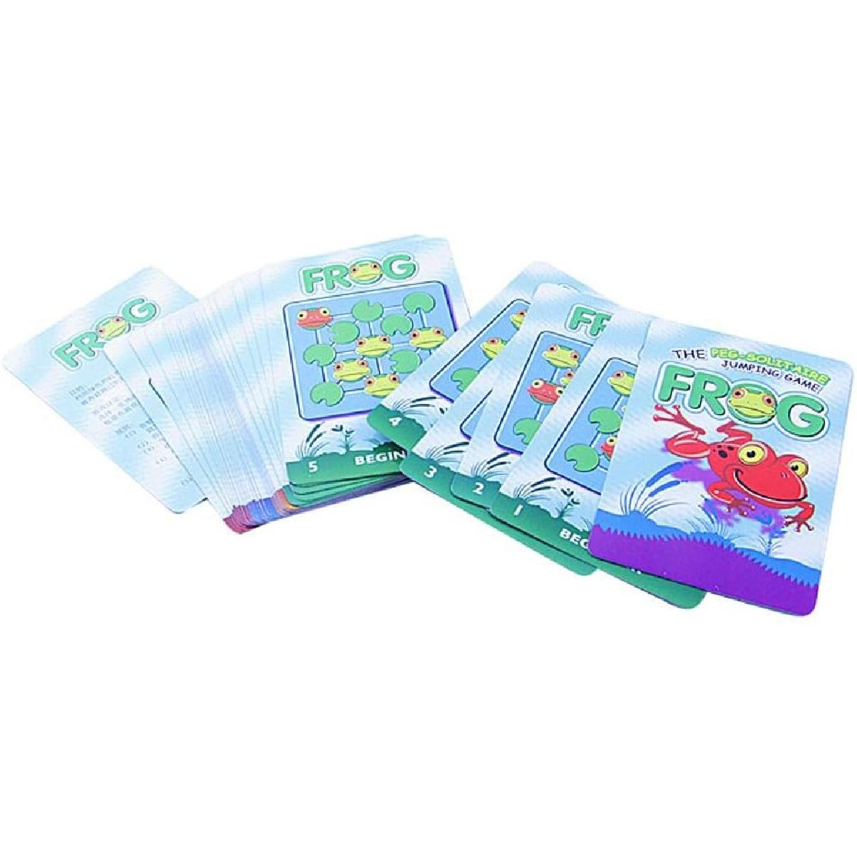 

B Baosity Frog The Peg Solitaire Jumping Board Game Children Intellect Chess Toys Game