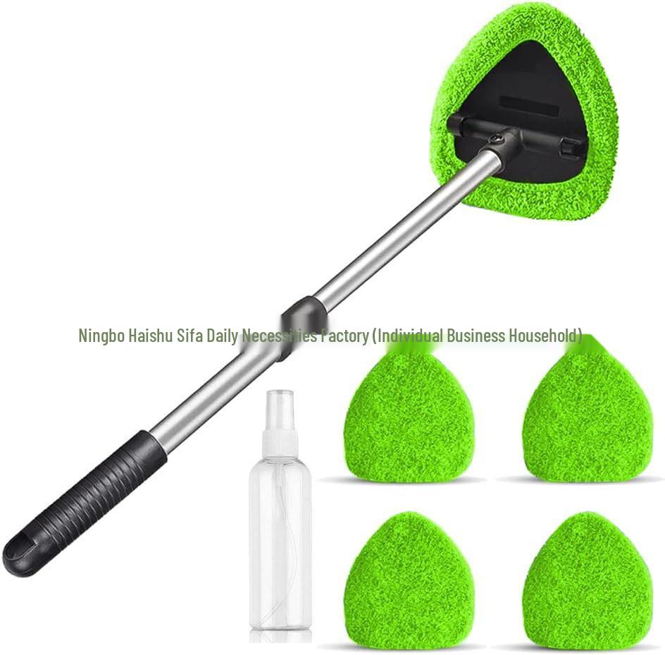 Telescopic Microfiber Car Window Cleaning & Defogging Brush Set