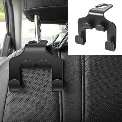 2Pcs Car Seat Headrest Hook Phone Holder Heavy Duty Multifunctional Auto Seatback Mount Organizer Car Interior Accessories
