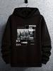 Brooklyn Bridge NYC Graphic Hoodie - 100% Polyester Knit