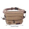 Multi-Function Multilayer Waist Packs Large Capacity Fanny Pack Casual Canvas Chest Bag  Unisex
