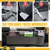 2 Packs Car Seat Gap Filler Organizer, Multifunctional Car Seat Organizer with Adjustable Cup Holder, Universal Automotive Accessories Car Seat