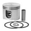 For Engine Repair 56MM Piston Kit Easy Install Piston Parts Power Tool Part 56MM Precision Fit Metal Construction