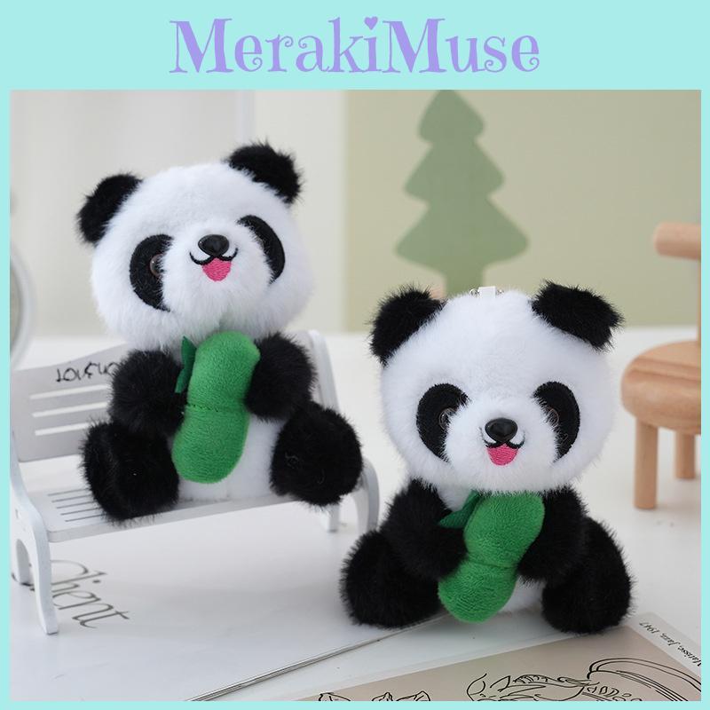 Bamboo Panda Adorable Plush Toy Keyring Key Chain Backpack Pendant Kids Gift