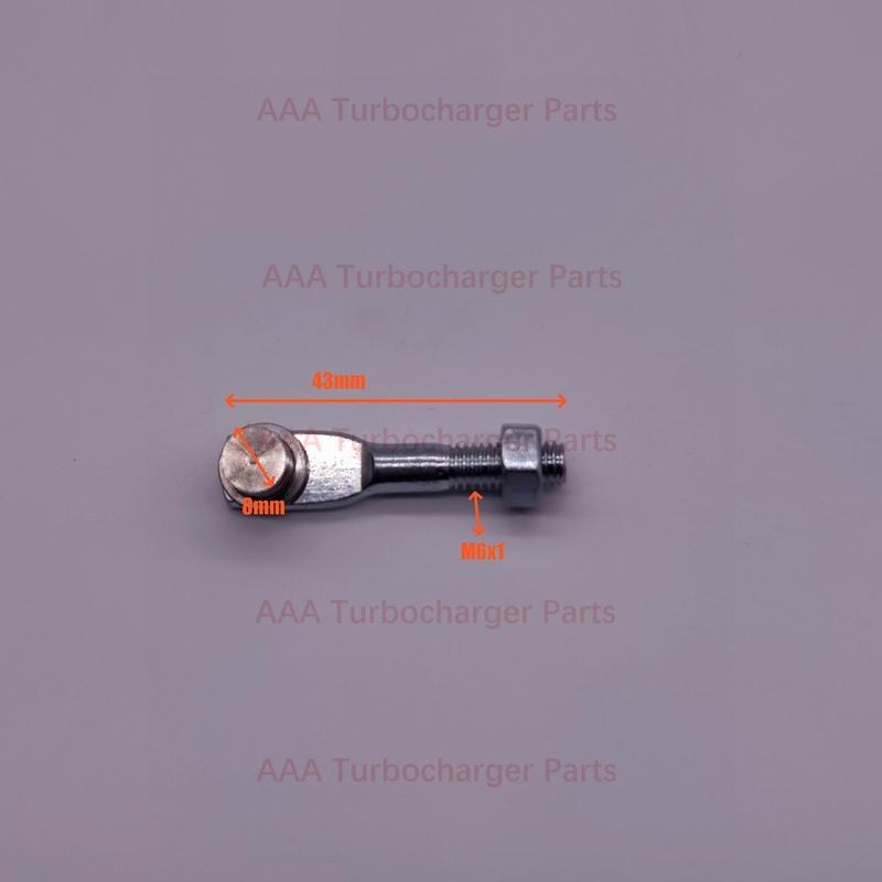 3 Different Length 65mm,53mm,43mm,M6x1 Pin 8mm Universal Actuator End Fitting Rod End Extend AAA Turbocharger Parts