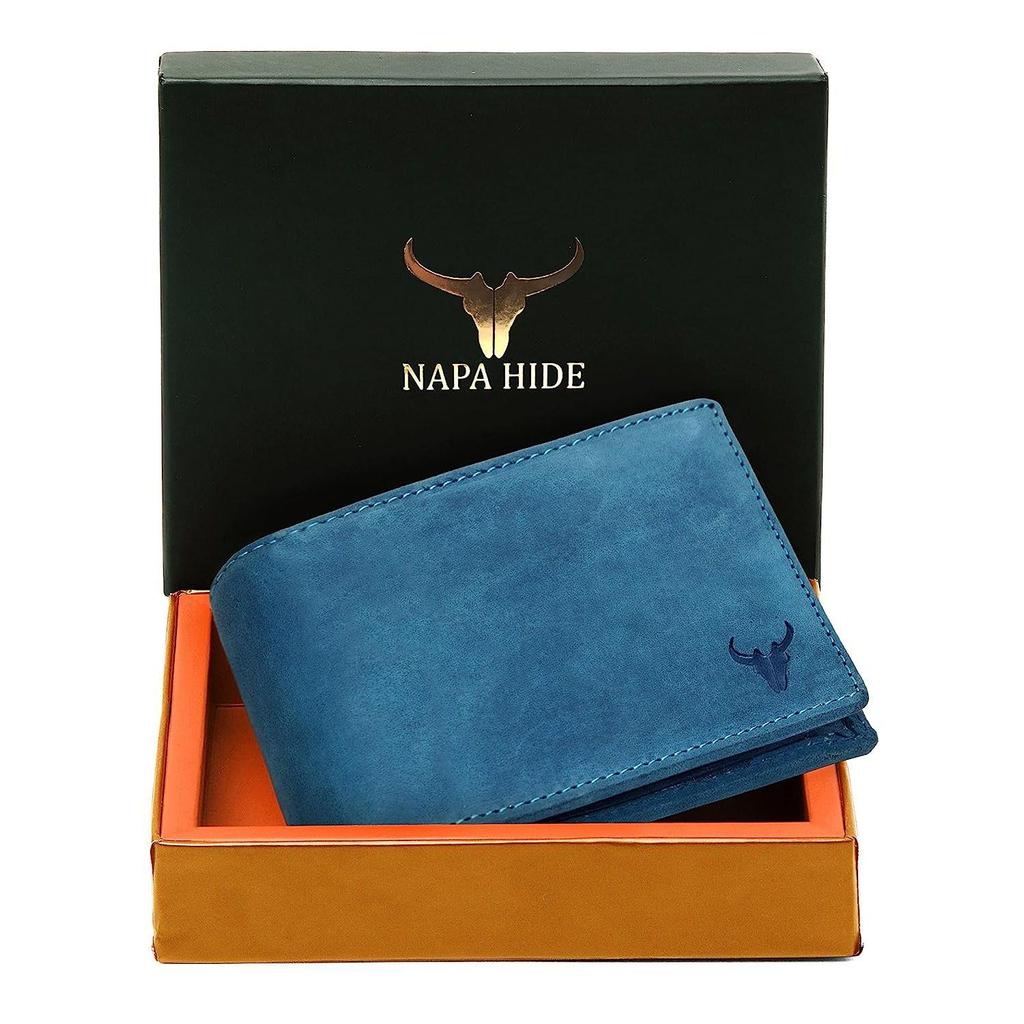 NAPA HIDE Leather Wallet for Men I Handcrafted I Multiple Credit/Debit Card Slots I 2 Currency Compartments I 2 Secret Compartments