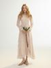 Sinseuden Pale Rose Ruffle Long Dress