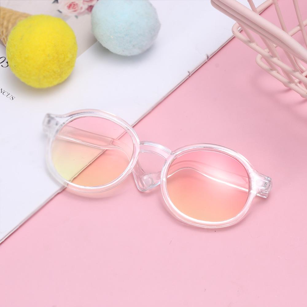 DIY Changing Clothes 9cm Toys Round Glasses Accessories Color Dolls Glass Doll Decoration