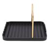 Pot Lid Holder Aluminum Desktop Lid and Spoon Rest Holder Thickened with Non Slip Pads for Kitchen Countertop Cooking