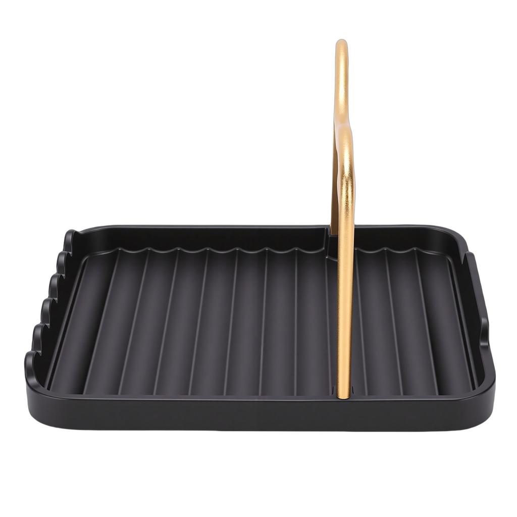 Pot Lid Holder Aluminum Desktop Lid and Spoon Rest Holder Thickened with Non Slip Pads for Kitchen Countertop Cooking
